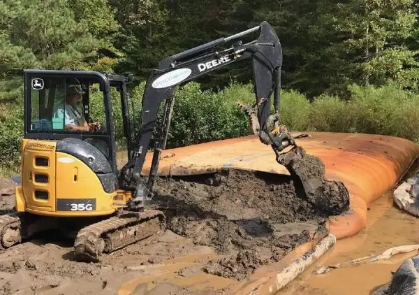 Legacy Waters excavator at work
